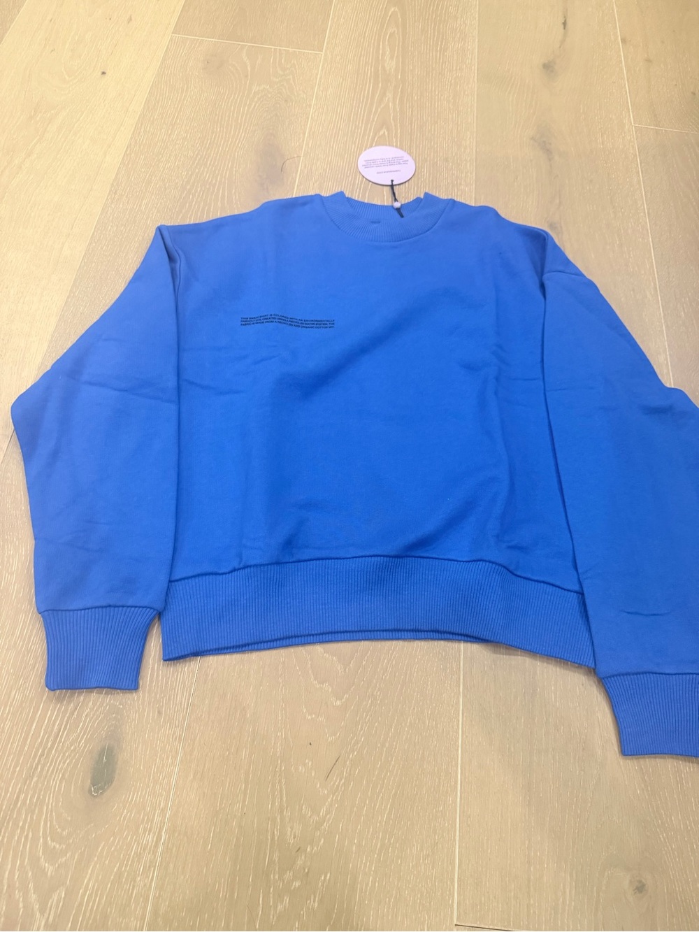 PANGAIA Men's Crewneck Sweatshirt in Bright Blue
